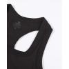 imageAUROLA Essentials Seamless Sleeveless Racerback TopWomen Subtle Marl Workout Square Neck Fitted TankSeal Brown