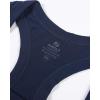 imageAUROLA Essentials Seamless Sleeveless Racerback TopWomen Subtle Marl Workout Square Neck Fitted TankTuxedo Blue