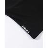 imageAUROLA Everyday Fitted TShirt for WomenCrew Neck Basic Short Sleeves T ShirtCrop Tops Modal Slim Fit TeeBlack