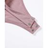 imageAUROLA Everyday Square Neck BodysuitsGoing Out Short Sleeve Double Lined Stretchy Shirt TopsDawn Pink