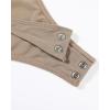 imageAUROLA Everyday Square Neck BodysuitsGoing Out Short Sleeve Double Lined Stretchy Shirt TopsSand