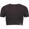 imageAUROLA Essentials Seamless Short Sleeve Crop Top for Women Workout Active Comfort Athletic Shirts TeeSeal Brown