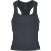 imageAUROLA Essentials Seamless Sleeveless Racerback TopWomen Subtle Marl Workout Square Neck Fitted TankDark Grey