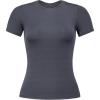 imageAUROLA Everyday Fitted TShirt for WomenCrew Neck Basic Short Sleeves T ShirtCrop Tops Modal Slim Fit TeeAsphalt Grey