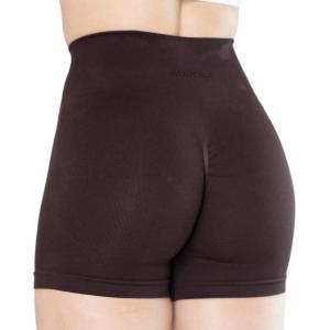 imageAUROLA CAMO Workout Shorts for Women Seamless Subtle Logo Scrunch ShortsCamocoffee