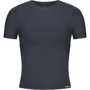 imageAUROLA Women Essentials Seamless Short Sleeve Fitted Tshirt Gym Workout Athletic Shirts Top TeeDark Grey