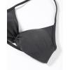 imageAUROLA Influence Strappy Bra Sports Bras for Women Backless Padded Impact Strappy Bra Workout Gym Yoga with Removable CupsDark Grey