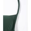 imageAUROLA Influence Strappy Bra Sports Bras for Women Backless Padded Impact Strappy Bra Workout Gym Yoga with Removable CupsEden Green