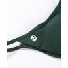 imageAUROLA Influence Strappy Bra Sports Bras for Women Backless Padded Impact Strappy Bra Workout Gym Yoga with Removable CupsEden Green