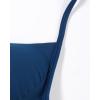 imageAUROLA Influence Strappy Bra Sports Bras for Women Backless Padded Impact Strappy Bra Workout Gym Yoga with Removable CupsEnsign Blue