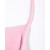 imageAUROLA Influence Strappy Bra Sports Bras for Women Backless Padded Impact Strappy Bra Workout Gym Yoga with Removable CupsSweet Pink