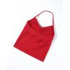 imageAUROLA Influence Longline Strappy Top Workout Tank Tops for Women Built in Shelf Bras Impact Gym Sports BraChili Red