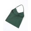 imageAUROLA Influence Longline Strappy Top Workout Tank Tops for Women Built in Shelf Bras Impact Gym Sports BraEden Green