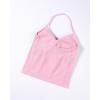 imageAUROLA Influence Longline Strappy Top Workout Tank Tops for Women Built in Shelf Bras Impact Gym Sports BraSweet Pink
