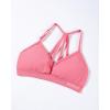 imageAUROLA Mercury Workout Sports Bras Women Athletic Removable Padded Backless Strapy Minimal Crop TopBubblegum