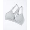 imageAUROLA Mercury Workout Sports Bras Women Athletic Removable Padded Backless Strapy Minimal Crop TopGlacier Grey