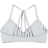 imageAUROLA Mercury Workout Sports Bras Women Athletic Removable Padded Backless Strapy Minimal Crop TopGlacier Grey