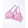 imageAUROLA Mercury Workout Sports Bras Women Athletic Removable Padded Backless Strapy Minimal Crop TopMauve Mist