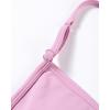 imageAUROLA Mercury Workout Sports Bras Women Athletic Removable Padded Backless Strapy Minimal Crop TopMauve Mist