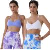 imageAUROLA Mercury Workout Sports Bras Women Athletic Removable Padded Backless Strapy Minimal Crop TopSeamless Jacaranda