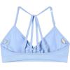 imageAUROLA Mercury Workout Sports Bras Women Athletic Removable Padded Backless Strapy Minimal Crop TopSerenity Blue