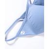 imageAUROLA Influence Strappy Bra Sports Bras for Women Backless Padded Impact Strappy Bra Workout Gym Yoga with Removable CupsAiry Blue