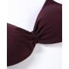 imageAUROLA Influence Strappy Bra Sports Bras for Women Backless Padded Impact Strappy Bra Workout Gym Yoga with Removable CupsBlack Cherry