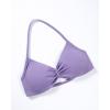 imageAUROLA Influence Strappy Bra Sports Bras for Women Backless Padded Impact Strappy Bra Workout Gym Yoga with Removable CupsChalk Violet