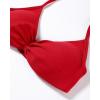 imageAUROLA Influence Strappy Bra Sports Bras for Women Backless Padded Impact Strappy Bra Workout Gym Yoga with Removable CupsChili Red