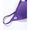imageAUROLA Influence Strappy Bra Sports Bras for Women Backless Padded Impact Strappy Bra Workout Gym Yoga with Removable CupsDark Purple