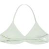 imageAUROLA Influence Strappy Bra Sports Bras for Women Backless Padded Impact Strappy Bra Workout Gym Yoga with Removable CupsFog Green