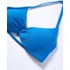 imageAUROLA Influence Strappy Bra Sports Bras for Women Backless Padded Impact Strappy Bra Workout Gym Yoga with Removable CupsIndigo