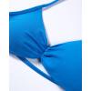 imageAUROLA Influence Strappy Bra Sports Bras for Women Backless Padded Impact Strappy Bra Workout Gym Yoga with Removable CupsIndigo