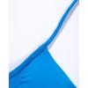 imageAUROLA Influence Strappy Bra Sports Bras for Women Backless Padded Impact Strappy Bra Workout Gym Yoga with Removable CupsIndigo