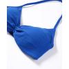 imageAUROLA Influence Strappy Bra Sports Bras for Women Backless Padded Impact Strappy Bra Workout Gym Yoga with Removable CupsKlein Blue