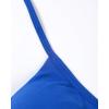 imageAUROLA Influence Strappy Bra Sports Bras for Women Backless Padded Impact Strappy Bra Workout Gym Yoga with Removable CupsKlein Blue