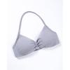 imageAUROLA Influence Strappy Bra Sports Bras for Women Backless Padded Impact Strappy Bra Workout Gym Yoga with Removable CupsLilac Gray