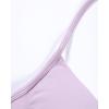 imageAUROLA Influence Strappy Bra Sports Bras for Women Backless Padded Impact Strappy Bra Workout Gym Yoga with Removable CupsLilac Snow
