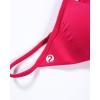 imageAUROLA Influence Strappy Bra Sports Bras for Women Backless Padded Impact Strappy Bra Workout Gym Yoga with Removable CupsPink
