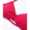 imageAUROLA Influence Strappy Bra Sports Bras for Women Backless Padded Impact Strappy Bra Workout Gym Yoga with Removable CupsPink