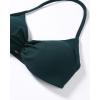 imageAUROLA Influence Strappy Bra Sports Bras for Women Backless Padded Impact Strappy Bra Workout Gym Yoga with Removable CupsPonderosa Green