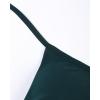 imageAUROLA Influence Strappy Bra Sports Bras for Women Backless Padded Impact Strappy Bra Workout Gym Yoga with Removable CupsPonderosa Green