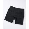 imageAUROLA Influence Workout Shorts for Women25 35 45 55 65 No Roll Up Squat Proof Scrunch Seamless Compression Gym ShortBlack Stone Washed