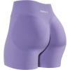 imageAUROLA Influence Workout Shorts for Women25 35 45 55 65 No Roll Up Squat Proof Scrunch Seamless Compression Gym ShortChalk Violet