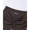 imageAUROLA Influence Workout Shorts for Women25 35 45 55 65 No Roll Up Squat Proof Scrunch Seamless Compression Gym ShortChestnut Brown