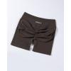 imageAUROLA Influence Workout Shorts for Women25 35 45 55 65 No Roll Up Squat Proof Scrunch Seamless Compression Gym ShortChestnut Brown