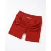 imageAUROLA Influence Workout Shorts for Women25 35 45 55 65 No Roll Up Squat Proof Scrunch Seamless Compression Gym ShortCinnabar