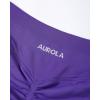 imageAUROLA Influence Workout Shorts for Women25 35 45 55 65 No Roll Up Squat Proof Scrunch Seamless Compression Gym ShortDark Purple