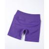 imageAUROLA Influence Workout Shorts for Women25 35 45 55 65 No Roll Up Squat Proof Scrunch Seamless Compression Gym ShortDark Purple