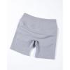 imageAUROLA Influence Workout Shorts for Women25 35 45 55 65 No Roll Up Squat Proof Scrunch Seamless Compression Gym ShortLilac Gray